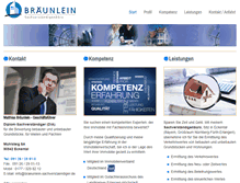 Tablet Screenshot of braeunlein-sachverstaendiger.de